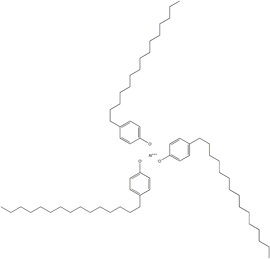 Aluminum tri(4-pentadecylphenolate) 结构式