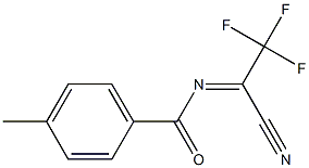 4-Methyl-N-(2,2,2-trifluoro-1-cyanoethylidene)benzamide 结构式