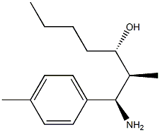 (1R,2S,3S)-1-Amino-2-methyl-1-p-tolylheptan-3-ol 结构式