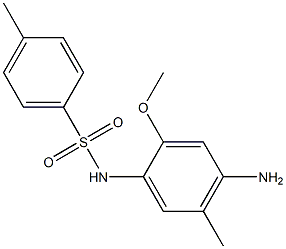 N-(2-Methoxy-4-amino-5-methylphenyl)-4-methylbenzenesulfonamide 结构式