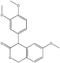 4-(3,4-Dimethoxyphenyl)-6-methoxyisochroman-3-one 结构式