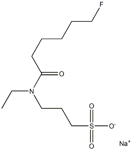 3-[N-Ethyl-N-(6-fluorocaproyl)amino]-1-propanesulfonic acid sodium salt 结构式