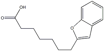 7-(Benzofuran-2-yl)heptanoic acid 结构式