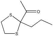 1-(2-Propyl-1,3-dithiolan-2-yl)ethanone 结构式