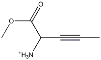 1-Methoxycarbonyl-2-butyn-1-aminium 结构式