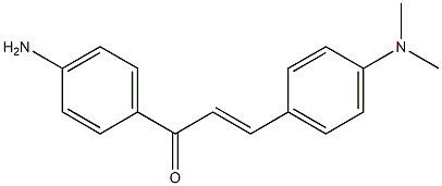(E)-4'-Amino-4-dimethylaminochalcone 结构式