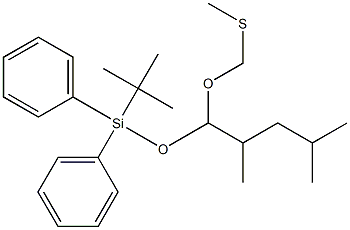 (2R,4R)-2,4-Dimethyl-1-methylthiomethoxy-5-(tert-butyldiphenylsiloxy)pentane 结构式