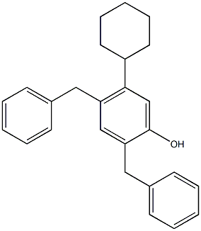 2,4-Dibenzyl-5-cyclohexylphenol 结构式