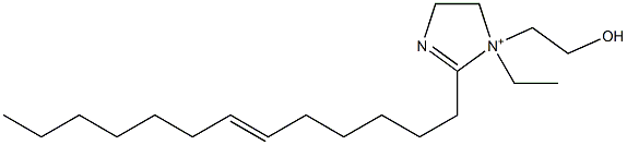 1-Ethyl-1-(2-hydroxyethyl)-2-(6-tridecenyl)-2-imidazoline-1-ium 结构式