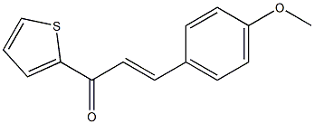 (E)-1-(2-Thienyl)-3-(4-methoxyphenyl)-2-propene-1-one 结构式