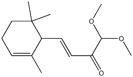 (E)-1,1-Dimethoxy-4-(2,6,6-trimethyl-2-cyclohexenyl)-3-buten-2-one 结构式