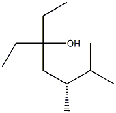 [R,(+)]-3-Ethyl-5,6-dimethyl-3-heptanol 结构式
