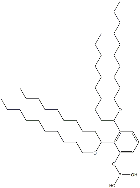 Phosphorous acid bis[1-(decyloxy)decyl]phenyl ester 结构式