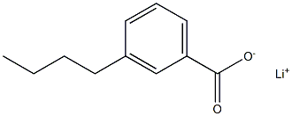 3-Butylbenzoic acid lithium salt 结构式