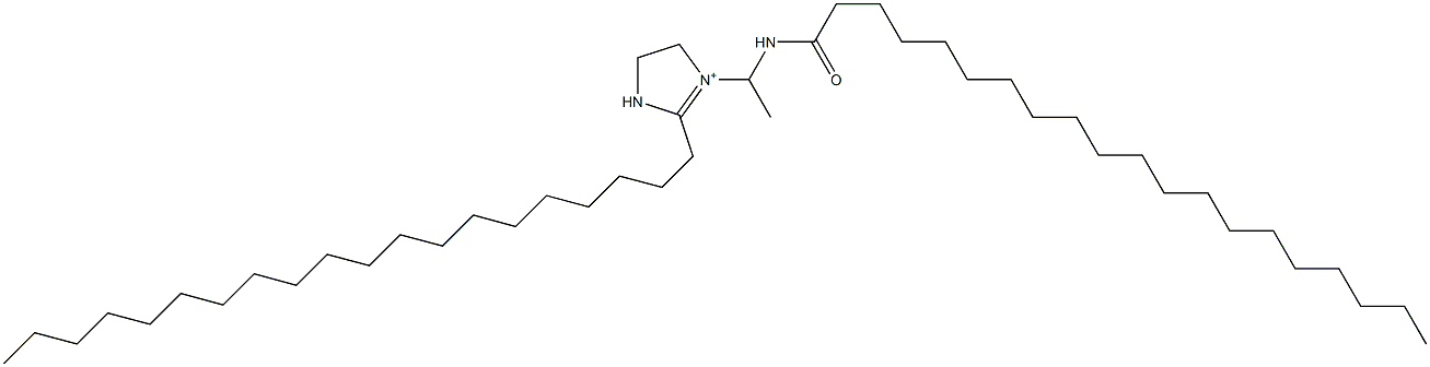 1-[1-(Icosanoylamino)ethyl]-2-icosyl-1-imidazoline-1-ium 结构式