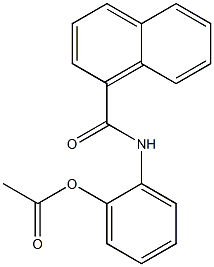 Acetic acid 2-(1-naphthoylamino)phenyl ester 结构式