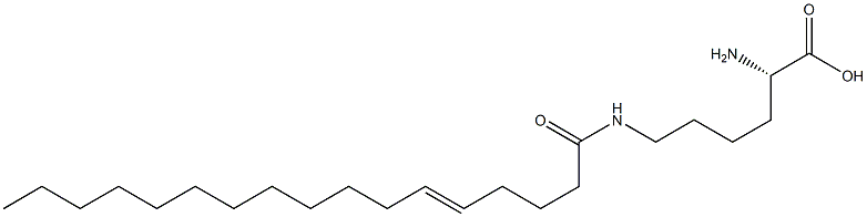 N6-(5-Heptadecenoyl)lysine 结构式