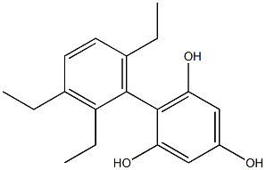 2-(2,3,6-Triethylphenyl)benzene-1,3,5-triol 结构式