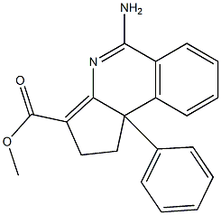 5-Amino-1,9b-dihydro-9b-(phenyl)-2H-cyclopent[c]isoquinoline-3-carboxylic acid methyl ester 结构式