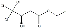 [R,(-)]-4,4,4-Trichloro-3-hydroxybutyric acid ethyl ester 结构式