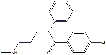 4-Chloro-N-phenyl-N-[3-(methylamino)propyl]benzamide 结构式