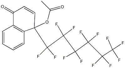 4-(Tridecafluorohexyl)-4-acetoxynaphthalen-1(4H)-one 结构式