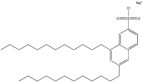 6,8-Didodecyl-2-naphthalenesulfonic acid sodium salt 结构式