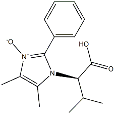 3-[(R)-1-Carboxy-2-methylpropyl]-4,5-dimethyl-2-phenyl-3H-imidazole 1-oxide 结构式