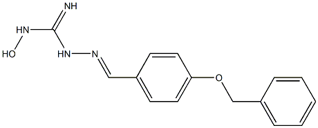 1-[(4-Benzyloxyphenyl)methyleneamino]-3-hydroxyguanidine 结构式