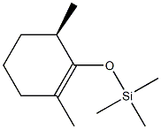 (R)-1-(Trimethylsiloxy)-2,6-dimethylcyclohexene 结构式