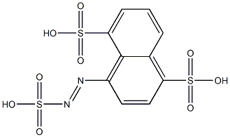 4-(Sulfoazo)-1,5-naphthalenedisulfonic acid 结构式