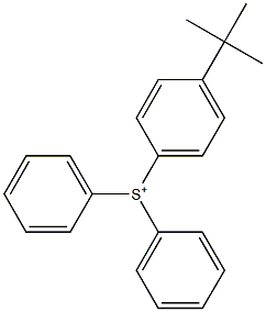 (4-tert-Butylphenyl)diphenylsulfonium 结构式