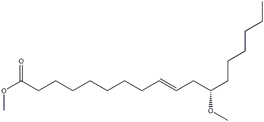 [E,S,(-)]-12-Methoxy-9-octadecenoic acid methyl ester 结构式