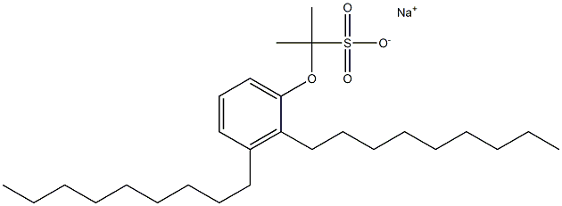 2-(2,3-Dinonylphenoxy)propane-2-sulfonic acid sodium salt 结构式