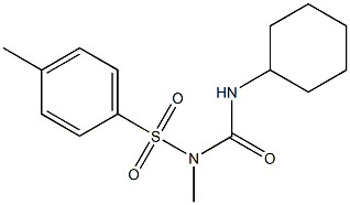 1-(4-Methylphenylsulfonyl)-1-methyl-3-cyclohexylurea 结构式