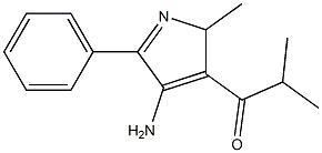 1-(4-Amino-2-methyl-5-phenyl-2H-pyrrol-3-yl)-2-methyl-1-propanone 结构式