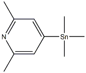 2,6-Dimethyl-4-(trimethylstannyl)pyridine 结构式