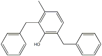 2,6-Dibenzyl-3-methylphenol 结构式