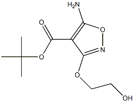 5-Amino-3-(2-hydroxyethoxy)isoxazole-4-carboxylic acid tert-butyl ester 结构式