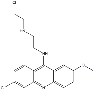 N-(6-Chloro-2-methoxy-9-acridinyl)-N'-(2-chloroethyl)-1,2-ethanediamine 结构式