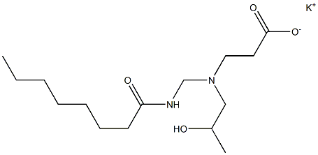 3-[N-(2-Hydroxypropyl)-N-(octanoylaminomethyl)amino]propionic acid potassium salt 结构式