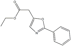 2-Phenyloxazole-5-acetic acid ethyl ester 结构式