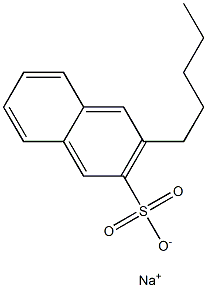 3-Pentyl-2-naphthalenesulfonic acid sodium salt 结构式