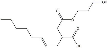 3-(2-Octenyl)succinic acid hydrogen 1-(3-hydroxypropyl) ester 结构式