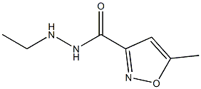 N'-Ethyl-5-methyl-3-isoxazolecarbohydrazide 结构式