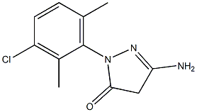 3-Amino-1-(3-chloro-2,6-dimethylphenyl)-5(4H)-pyrazolone 结构式