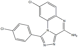 4-Amino-8-chloro-1-(4-chlorophenyl)[1,2,4]triazolo[4,3-a]quinoxaline 结构式