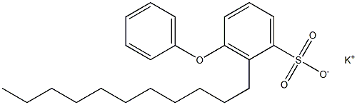 3-Phenoxy-2-undecylbenzenesulfonic acid potassium salt 结构式