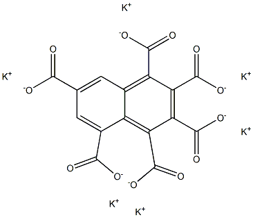 1,2,3,4,5,7-Naphthalenehexacarboxylic acid hexapotassium salt 结构式