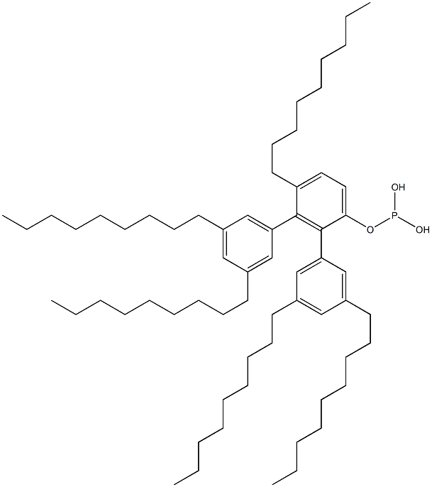 Phosphorous acid bis(3,5-dinonylphenyl)4-nonylphenyl ester 结构式